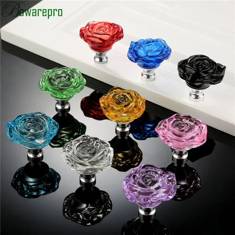 Bowarepro 50 มม.คริสตัลRoseแก้ - Furniture Hardware Manufacturer บทวิจารณ์และราคา